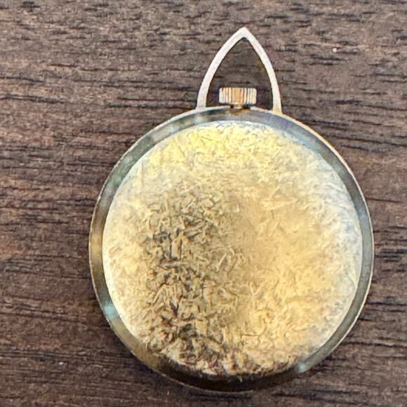 VTG Bradley Pendant Watch Gold Tone Mechanical Movement Swiss Made - Picture 14 of 16